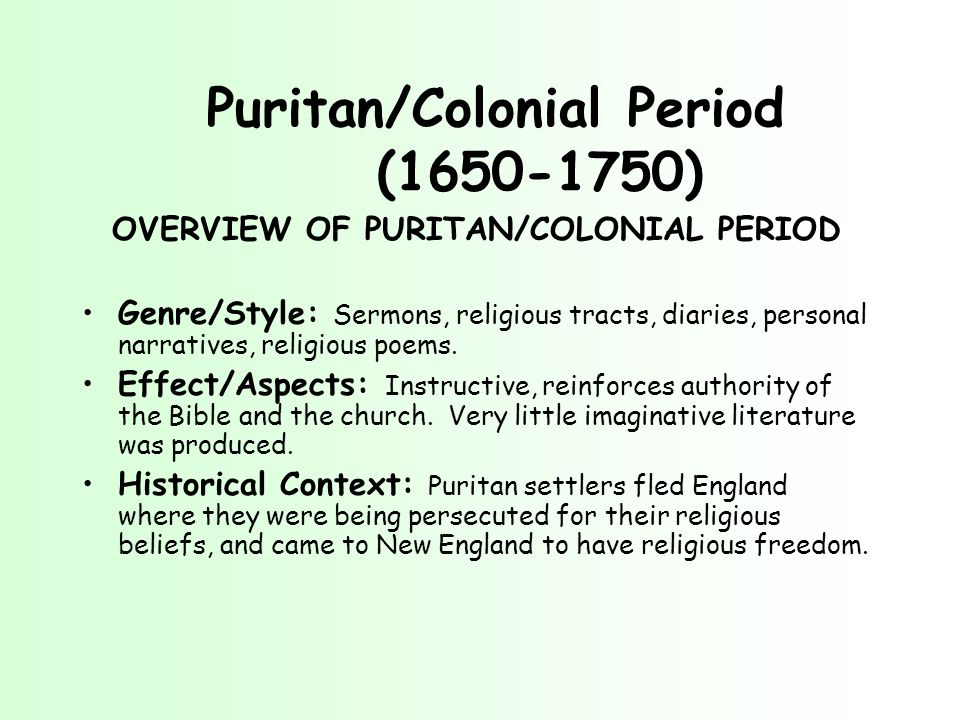 Religion in Colonial American Literature